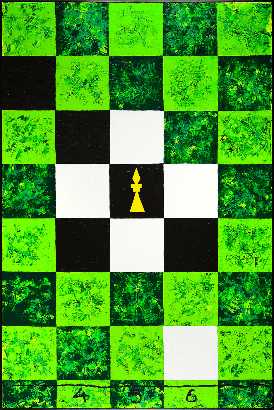 Threefold Game With Five Unknowns. Green